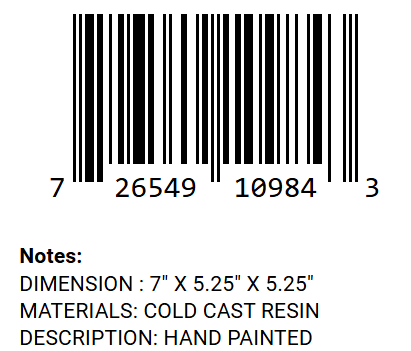 Ice Dragon Figurine barcode and product details
