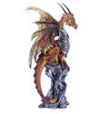 Fire Dragon with Shield Figurine