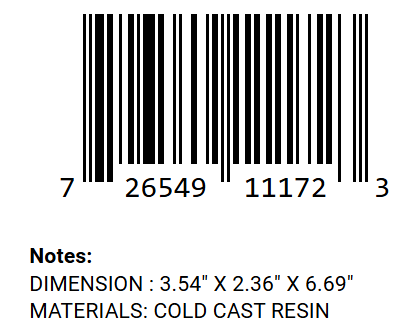 Fire Dragon Figurine barcode and product details