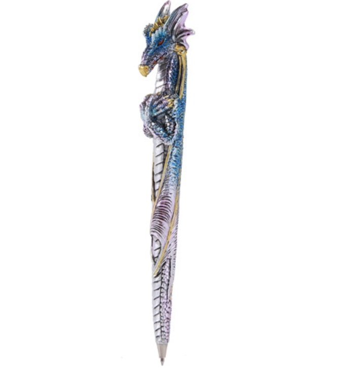 Blue Dragon Hand Painted Pen