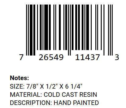 Blue Dragon Pen barcode and product details