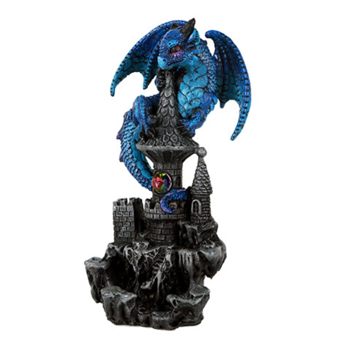 Blue Dragon Castle Figurine
