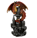 Red Dragon Castle Figurine