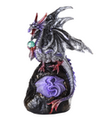 Dark Dragon Figurine with Orb