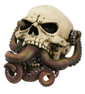 Octopus Tentacle Skull Figurine