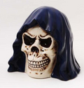 Grim Reaper Hooded Skull Figurine