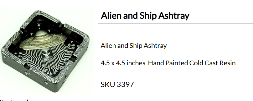 Alien and Ship Ashtray