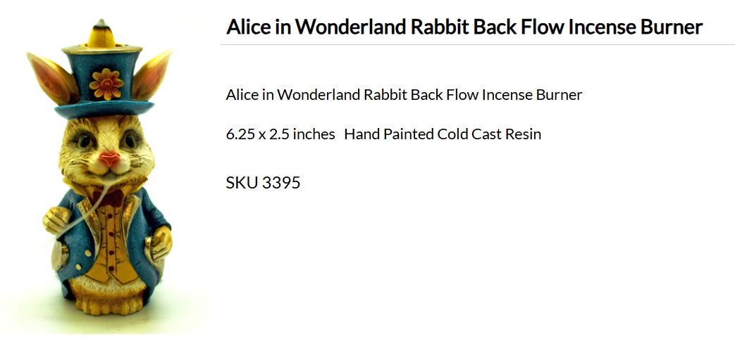 Alice in Wonderland White Rabbit Figure