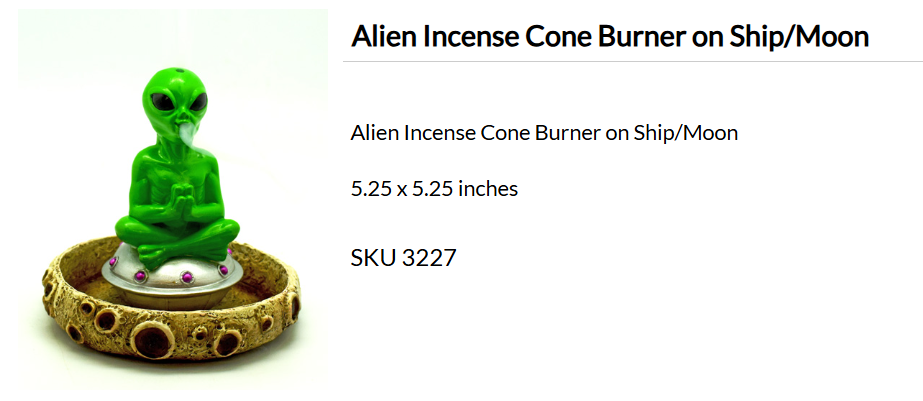 Alien Cone Incense Burner