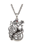 Celtic Dragon Knotwork Pendant Necklace
