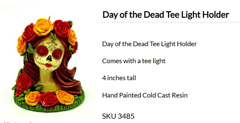 Day of the Dead Tealight Holder