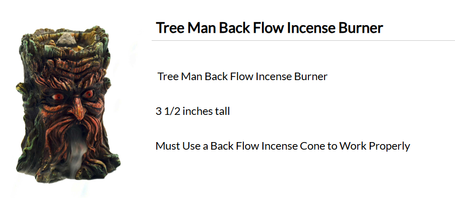 Tree Man Backflow Incense Burner