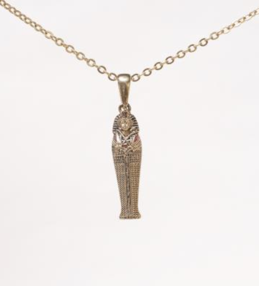King Tut Sarcophagus Pendant Necklace